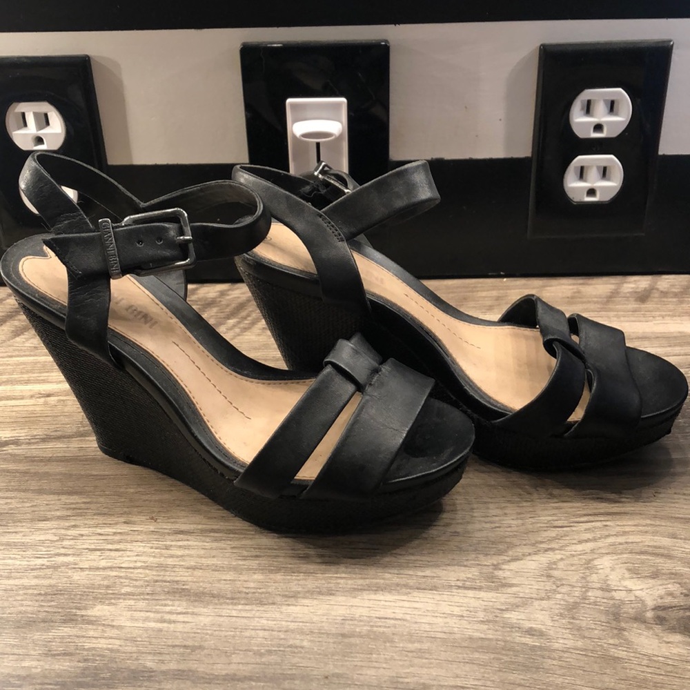 Black Sandal Wedges